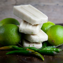 Coconut Lime Thai Chili Popsicles