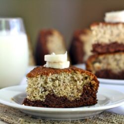 Black-Bottom Banana Cake