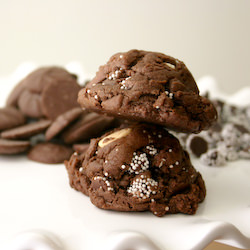 Triple Chocolate Cake Batter Cookie