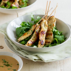 Chicken Satay with Peanut Dip