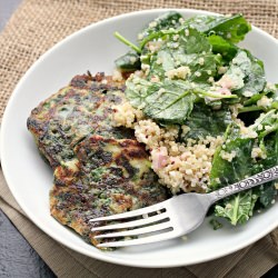 Green Pancakes with Lime Butter