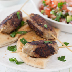 Turkey Kebab with Tomato Salsa