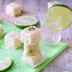 Tequila Lime Coconut Fudge
