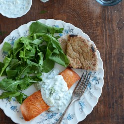 Seared Salmon with Tzatziki Sauce