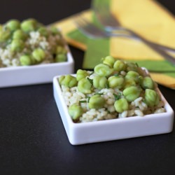 Bamboo Rice with Green Garbanzos
