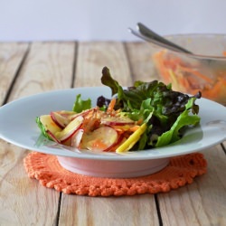 Radish Salad with Apple Honey Sauce