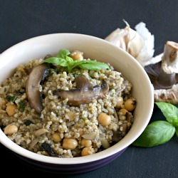 Garlic Mushroom Bulgur