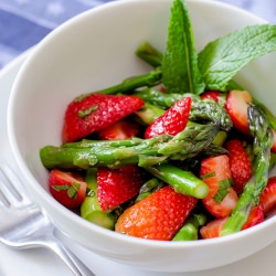 Asparagus, Strawberry & Mint Salad