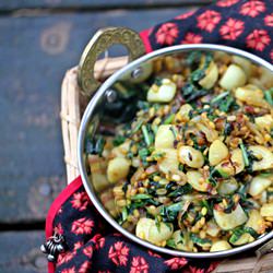 Stir Fried Turnips with Onions