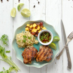 Grilled Thai-style Chicken thighs
