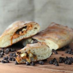 Peanut Butter and Chocolate Calzone