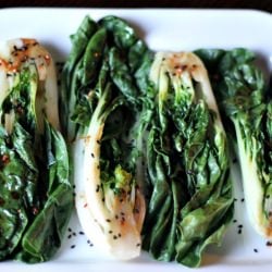 Spicy Steamed Bok Choy