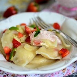 Dumplings with Strawberries
