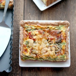 Asparagus Leeks Tomatoes Quiche