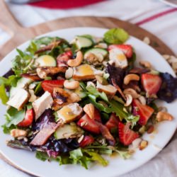 Summer Salad with Chicken & Bacon