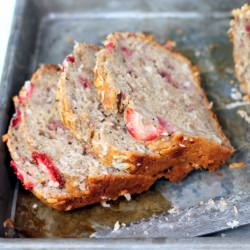 Strawberry Coconut Banana Bread