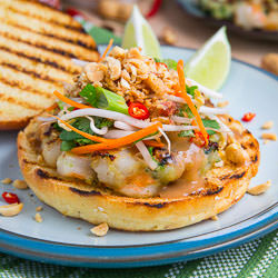 Pad Thai Shrimp Burgers