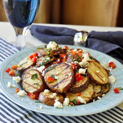 Warm Grilled Lemon Potato Salad