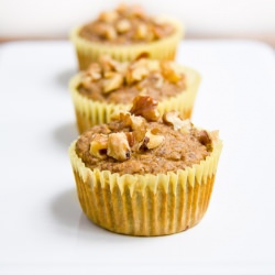 Zucchini Banana Walnut Muffins