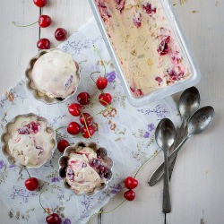 Balsamic Cherry & Almond Ice Cream