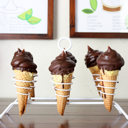 Hand Dipped Ice Cream Cone Cupcakes