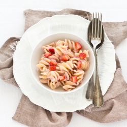 Strawberries and Ricotta Pasta