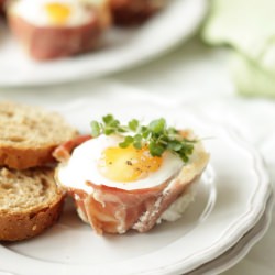 Eggs Baked with Parma Ham