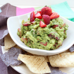 Strawberry Peach Guacamole