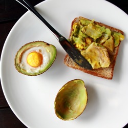 Baked Eggs in Avocado