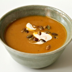 Roasted Pumpkin Soup with Cinnamon
