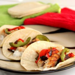 Jerk Chicken Tacos w/ Herbed Schmear