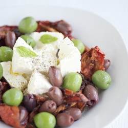 Roasted Tomatoes, Olives & Feta