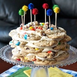 M&M Cookie Stack Cake