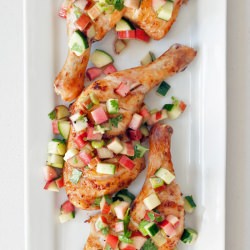 Chicken Thighs With Cucumber Salsa