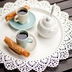 Waffles with Dulce de Leche