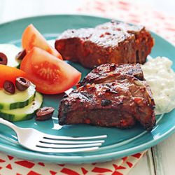 Grilled Harissa Lamb Chops