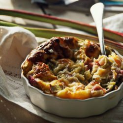 Clafouti with Rhubarb