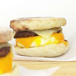 Double Cheese Breakfast Sandwich