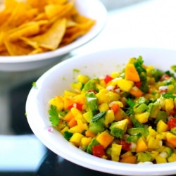 Pineapple-Mango-Avocado Salsa