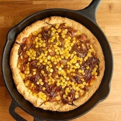 Deep Dish Cornmeal Pizza