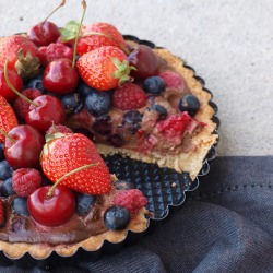 Cherry Berry Chocolate Tarte