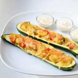 Stuffed Chili Zucchini