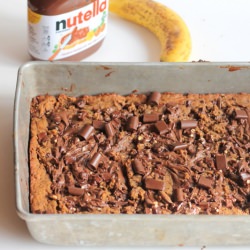 Flourless Nutella PB Blondies