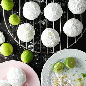Ginger Key Lime Wedding Cookies