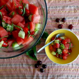 Watermelon & Basil Salad