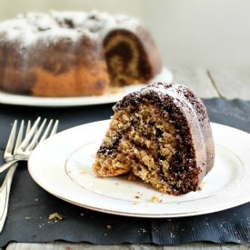 Chocolate Peanut Butter Swirl Bundt