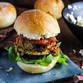 Crispy Eggplant Sandwiches