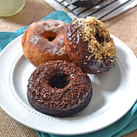 Baked Buttermilk & Choc Doughnuts