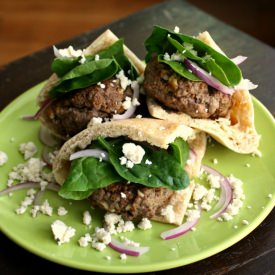 Greek Lamb Slider Pita Pockets