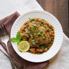 One Pot Chicken & Split Pea Tagine